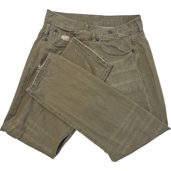 R13 CROSSOVER DISTRESSED STRAIGHT LEG JEANS🌹 - Picture 5 of 13